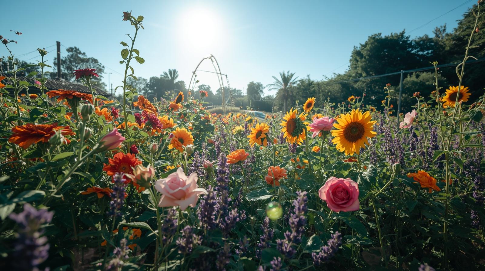 Zomerse bloemenpracht in de pluktuin tijdens een open tuinmiddag